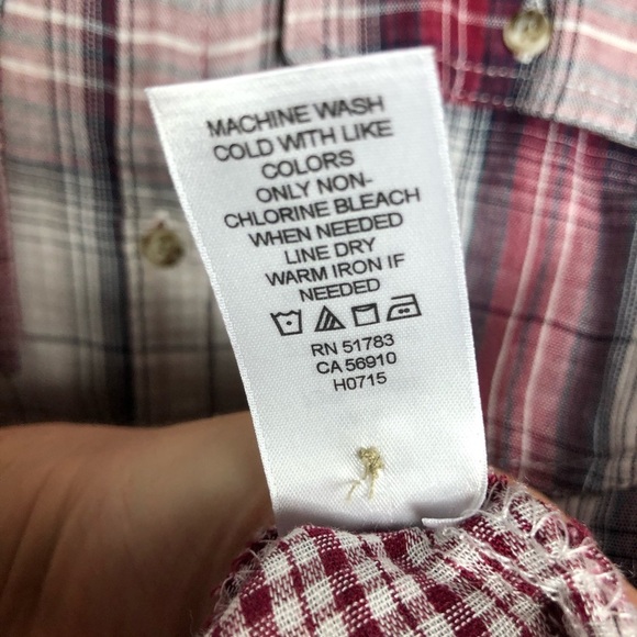 Maurices Long Sleeve Button Down Plaid Shirt Size Small - Picture 8 of 8